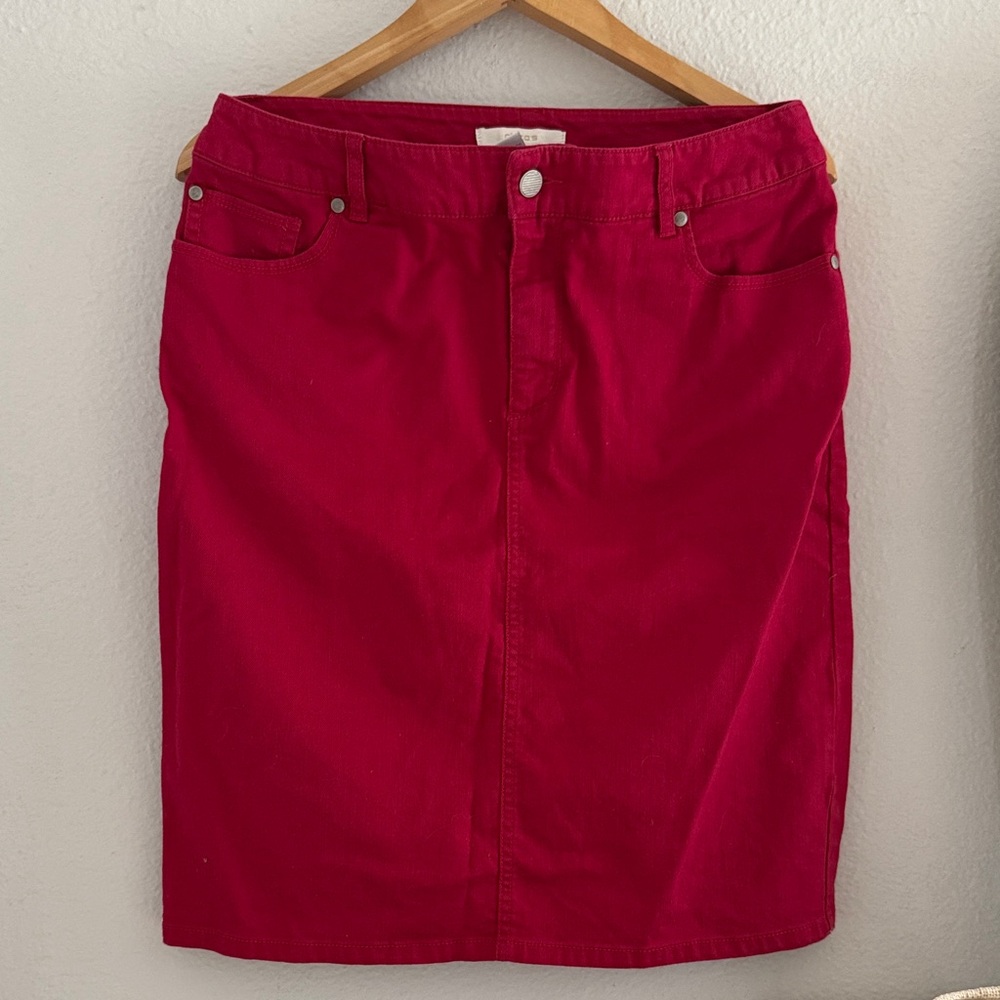Classic pink  Denim Skirt